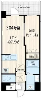 アルカンシエル新宿大京町【2階】の間取り
