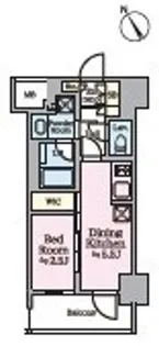 リビオメゾン浅草橋【9階】の間取り