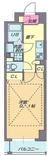 プライムタワー西今川【8階】の間取り
