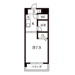 クリエイティブ一宮【3階】の間取り