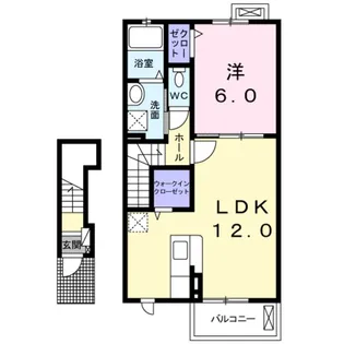 エクセレント・ヴィラ城東A【2階】の間取り