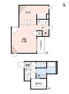 CB鳥栖ブランシェ【1階】の間取り