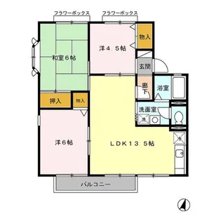 メゾンセンピオーネ【1階】の間取り