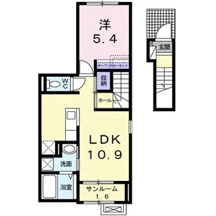 サンレーヴェ【2階】の間取り