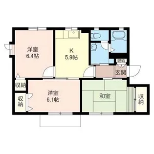 ソレイユ湘南【1階】の間取り