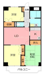 プラザ藤豊【5階】の間取り