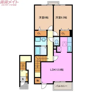 ジェルメ86 I【2階】の間取り