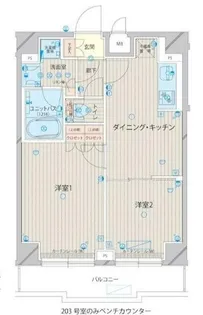 ルーブル上板橋【2階】の間取り