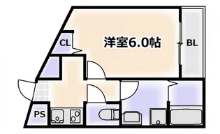 グランエクラ玉出東【3階】の間取り