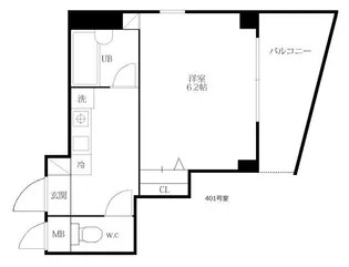 パールレジデンス板橋【4階】の間取り