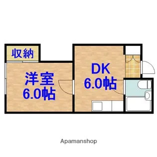 ハイツさざなみ【2階】の間取り