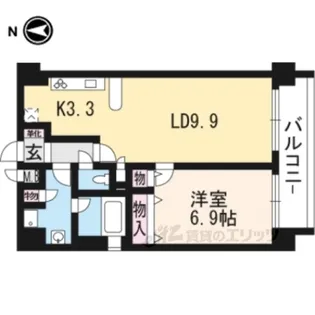 プレサンス京大南【5階】の間取り