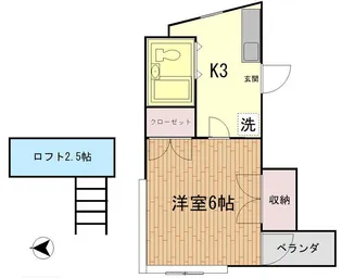 第2古庄ハイツ【2階】の間取り