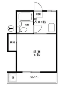 旭ハイツ【1階】の間取り