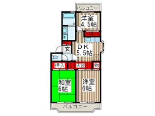 ベル・エポック【1階】の間取り