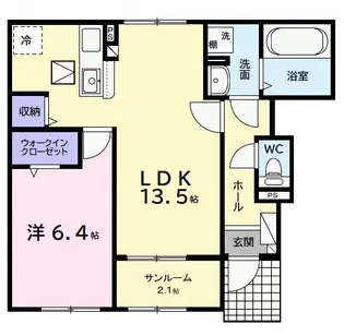 メロー ウインド【1階】の間取り