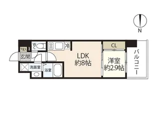 LiveCasa鶴見町【11階】の間取り