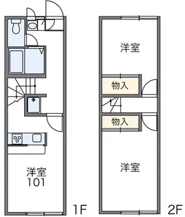 レオパレスマロンコートの間取り