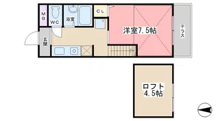 ル・サフィール三条【1階】の間取り