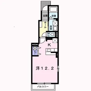 ルーエ・プラッツI【1階】の間取り