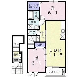 コリエンテ【2階】の間取り