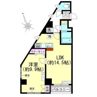 ヒラルス西馬込【4階】の間取り