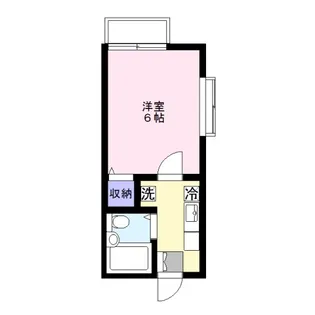 コーポ東白楽【1階】の間取り
