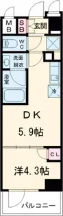ハーモニーレジデンス東京サウス大塚【6階】の間取り
