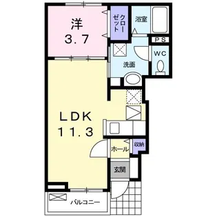 フォレストHIRO【1階】の間取り