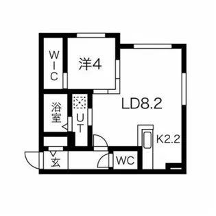 リヒトラーレ円山【2階】の間取り