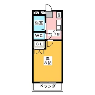 エスポワール二俣【2階】の間取り