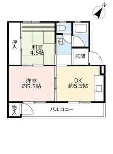 UR岩倉【5階】の間取り