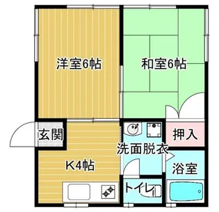 ルミエール井上【2階】の間取り