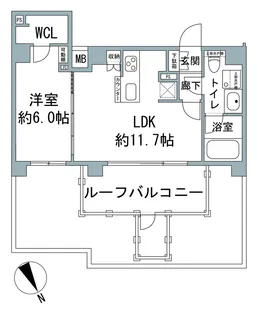 LEXE 文京白山【8階】の間取り
