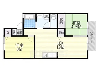 シャトードイワネ22号館【1階】の間取り