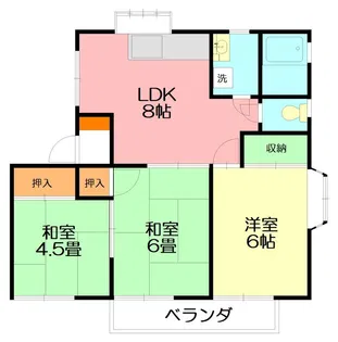 モアヒルズ A棟【1階】の間取り