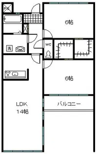 Mシャトーオーク【2階】の間取り