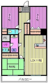 グランドール・ラシン【3階】の間取り