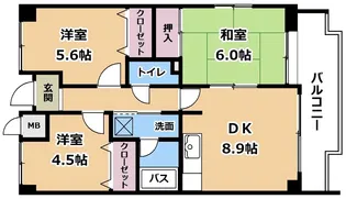 パークコート大津【3階】の間取り