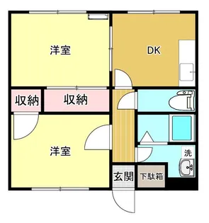 リビエール徳豊【2階】の間取り