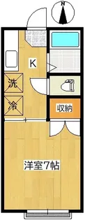 松川ハイツ【2階】の間取り
