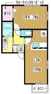 エーデルハイム A棟【1階】の間取り