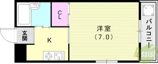 南町壱番館【1階】の間取り