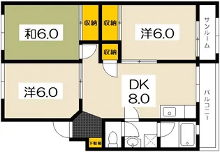 ボストンヒルズ【2階】の間取り