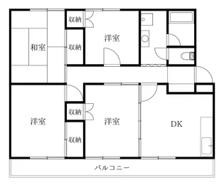 徳島県徳島市住吉3【マンション】の間取り