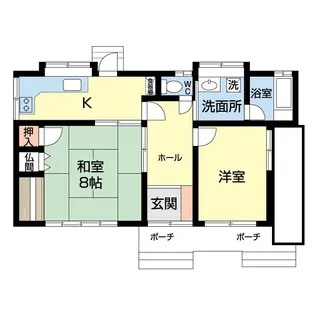五智ハウス【1階】の間取り