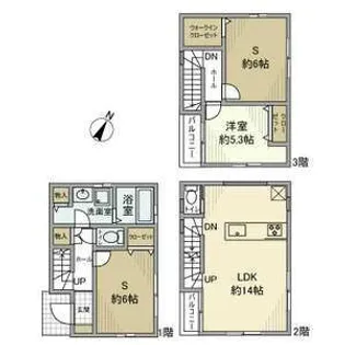 埼玉県さいたま市大宮区上小町【一戸建】の間取り