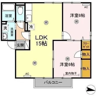 エスポワール A棟【1階】の間取り