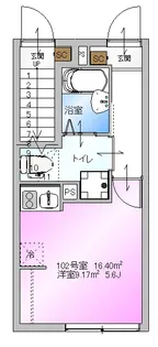 Reberty鵜の木【1階】の間取り
