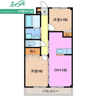 ユーアンドミー【1階】の間取り